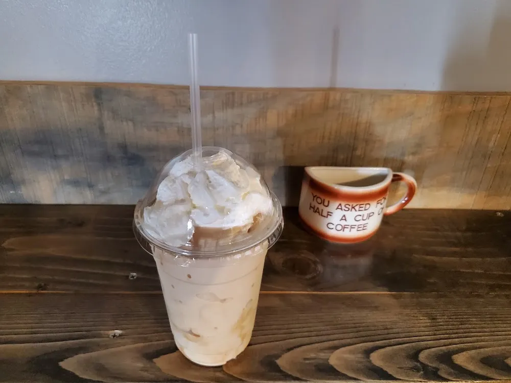 Caramel Steamie Burrg with Whipped Cream