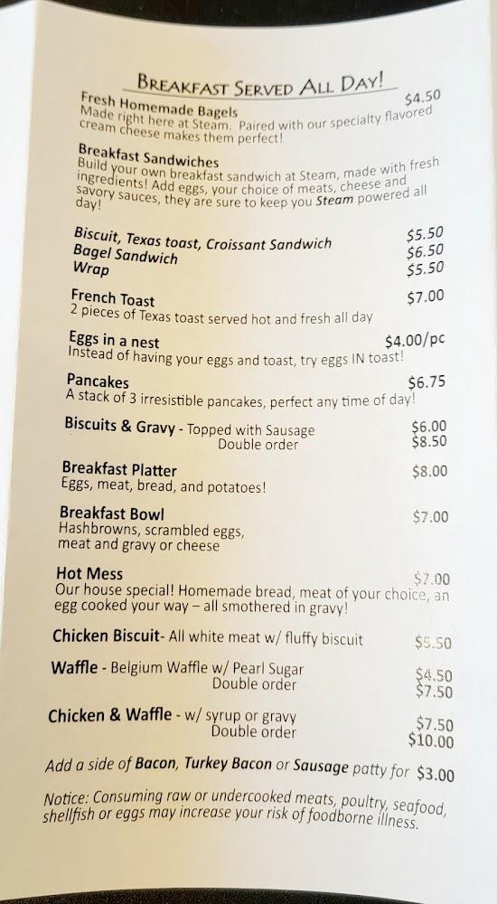 steam cafe Menu image 4